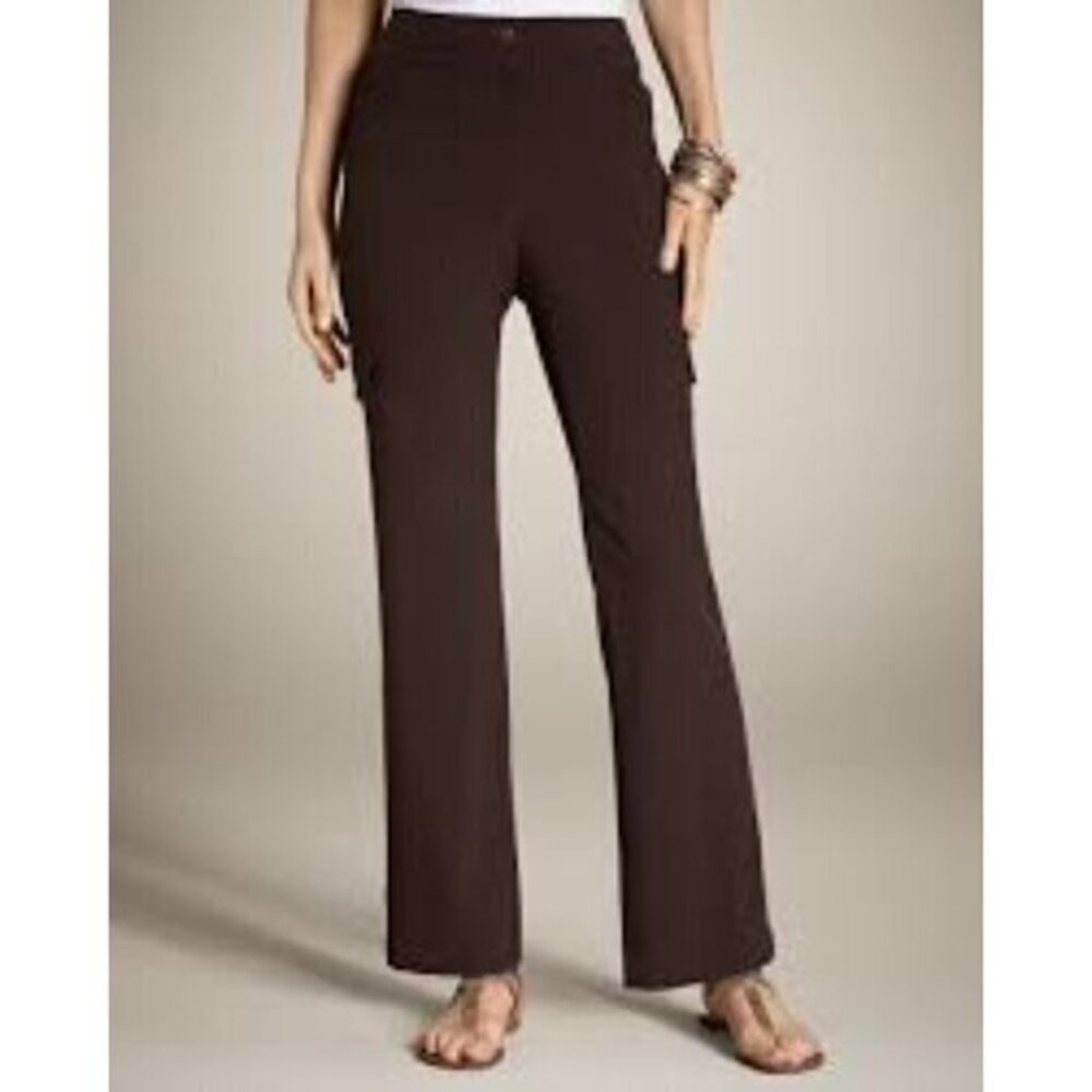 Chico's Zenergy Neema Courtney Black Cargo Pants Short Size 3 (16) NWT - Picture 1 of 8